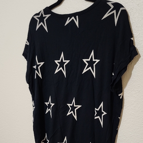 Buffalo David Bitton Black and White Boxy Short Sleeve Tee - Picture 8 of 11